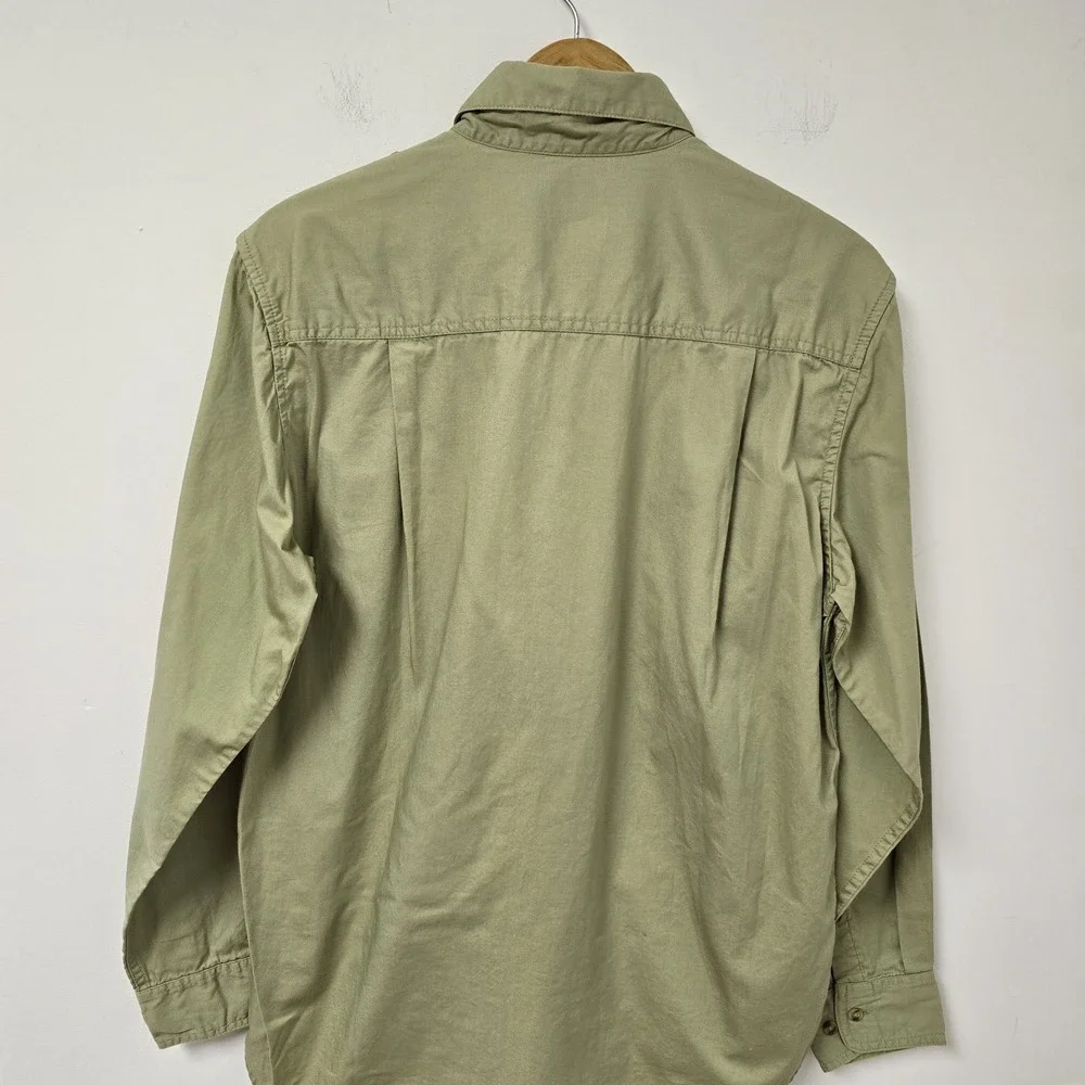 Southern Proper Shirt Mens Shooting Sport Safari Size S Button Front Olive Green